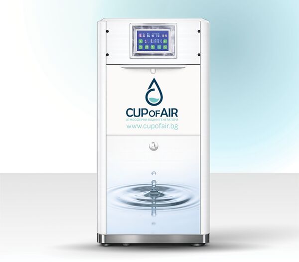 Cup of Air OWG-60 atmospheric water generator producing drinking water from air, 60 L/day Cup of Air OWG-60 atmospheric water generator producing drinking water from air, 60 L/day